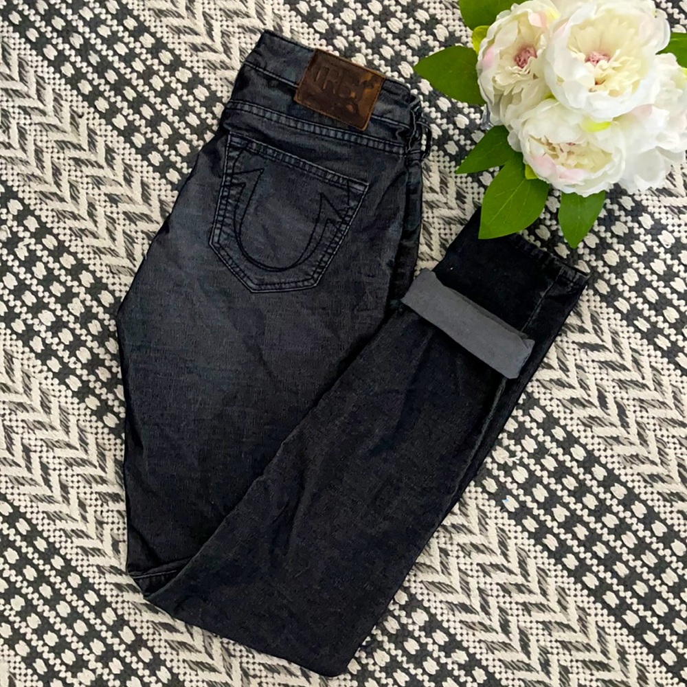 TRUE RELIGION Low-Rise Corduroy Skinny Jeans